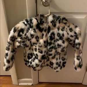 Girls leopard jacket